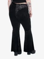 Black Velvet Sun & Moon Flare Leggings Plus