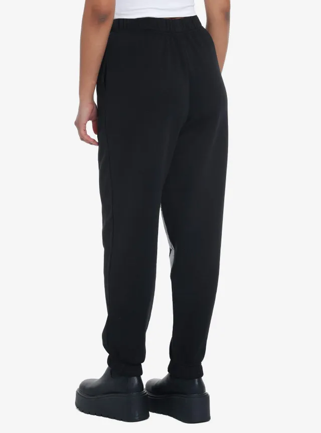 Hot Topic Black Grommet Straps & Zippers Jogger Pants