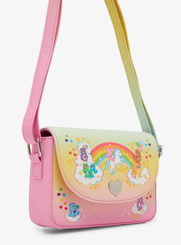 Loungefly Care Bears Rainbow Ombre Crossbody Bag