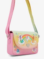 Loungefly Care Bears Rainbow Ombre Crossbody Bag