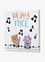 Disney The AristoCats Play Nice Piano Canvas Wall Decor