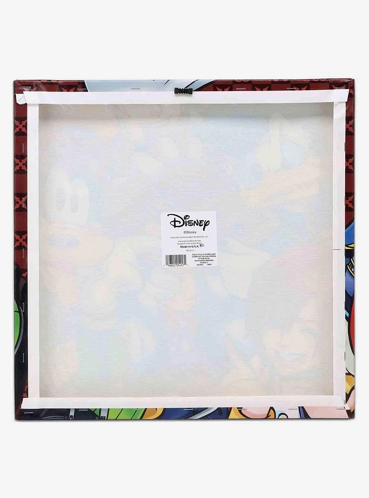 Disney Kingdom Hearts Character Collage Canvas Wall Decor