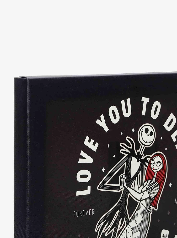 Disney The Nightmare Before Christmas Jack & Sally Love You to Death Canvas Wall Decor