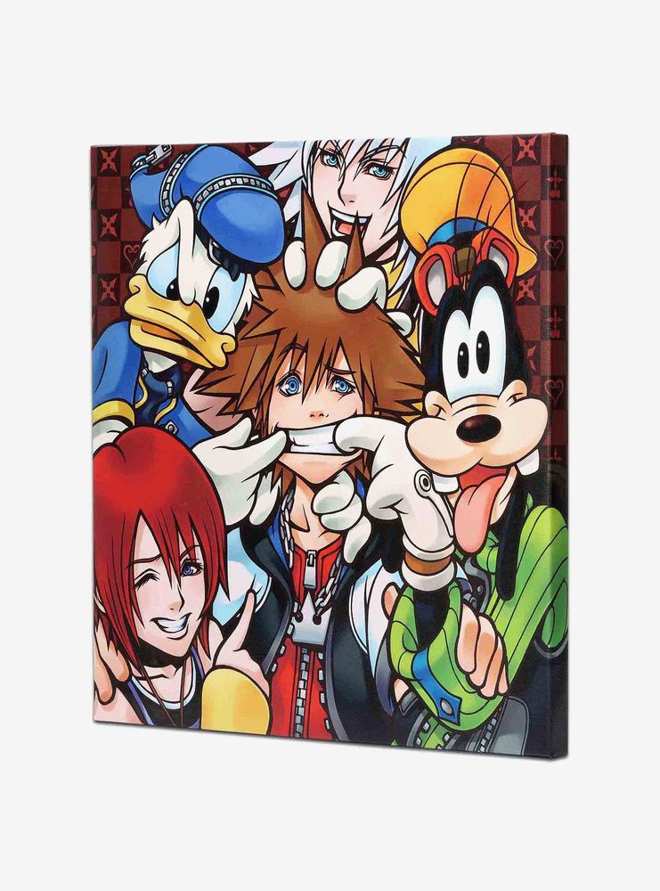 Disney Kingdom Hearts Character Collage Canvas Wall Decor