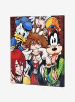 Disney Kingdom Hearts Character Collage Canvas Wall Decor