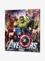 Marvel Avengers Characters in Action Canvas Wall Decor
