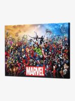 Marvel Character Collage Canvas Wall Decor