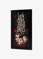 Disney The Nightmare Before Christmas Lock Shock & Barrel Framed Canvas Wood Wall Decor