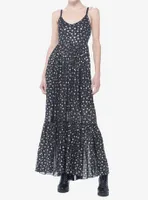 Cosmic Aura Star Mesh Maxi Dress