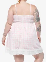 Sweet Society Pink Gingham Heart Dress Plus Size