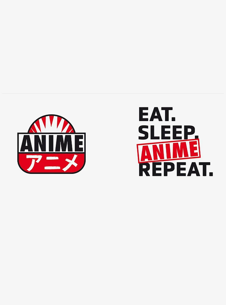 The Good Gift Mug Set Eat, Sleep, Anime, Repeat