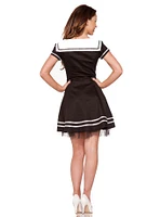 Black Sailor Mini Dress