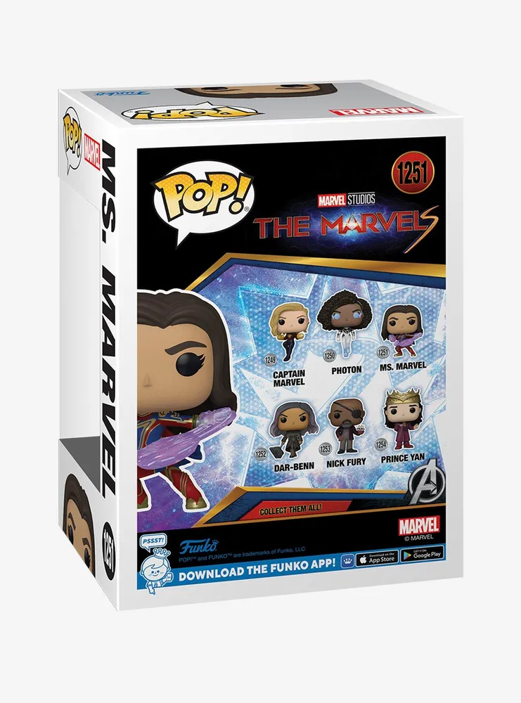 Funko Marvel The Marvels Pop! Ms. Marvel Vinyl Bobble-Head Figure