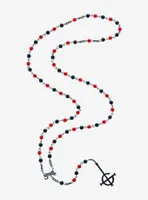 Ghost Grucifix Rosary Necklace