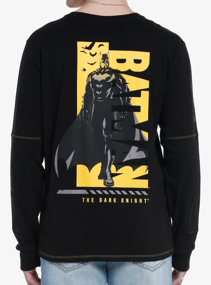 DC Comics The Flash Batman Zipper Long-Sleeve T-Shirt