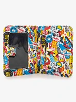 Disney The Sensational Six Collage Vegan Leather Foldover Wallet