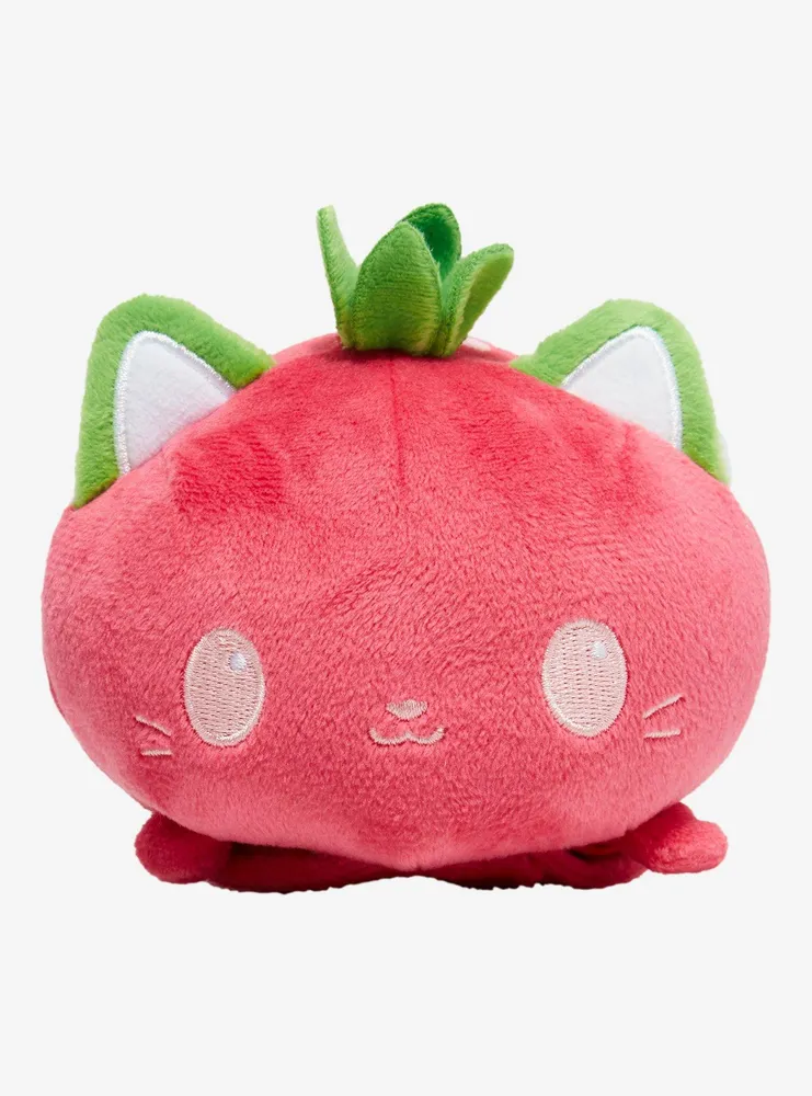 Strawberry Cat Plush Reusable Tote Bag