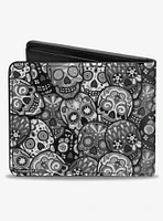 Calaveras Stacked Bifold Wallet