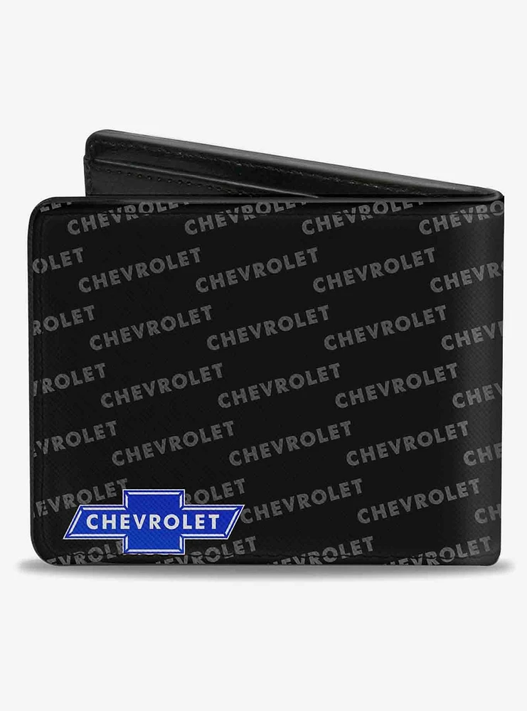 Chevy Bowtie Corner Text Bifold Wallet