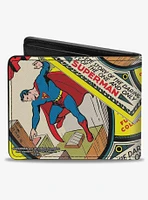 DC Comics Classic Superman 1 Flying Cover Pose Bifold Wallet