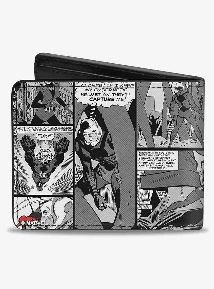 Marvel Ant Man Shrinking Pose Comic Scene Bifold Wallet