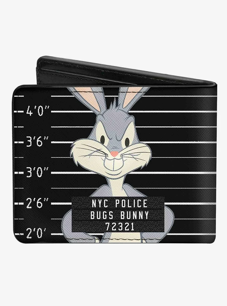 Looney Tunes Bugs Bunny NYC Police Mug Shot Bifold Wallet