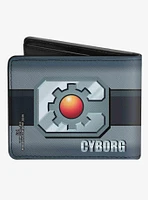 DC Comics Cyborg Icon Stripe Bifold Wallet