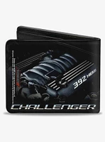 Challenger Bold 392 Hemi Engine Bifold Wallet