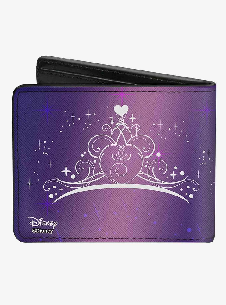 Disney Cinderella Prince Ball Scene Crown Icon Bifold Wallet