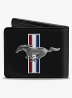 Ford Mustang Bars Logo CenteBifold Wallet
