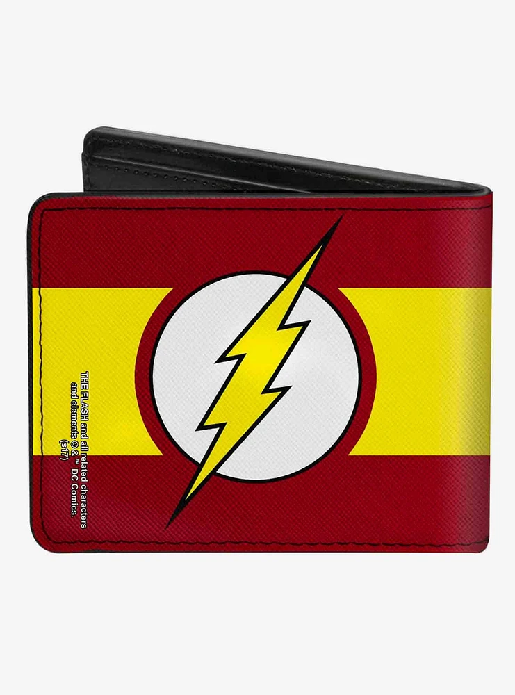 DC Comics Flash Logo Stripe Bifold Wallet