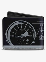 Ford Mustang 1965 Control Panel Bifold Wallet