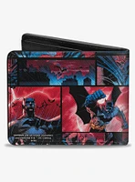 DC Comics Batman Urban Legends Scene Blocks Rainy Sky Bifold Wallet