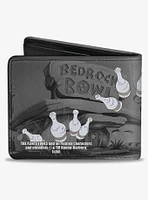 The Flintstones FBowling Pose Bedrock Bowl Bowling Pins Bifold Wallet