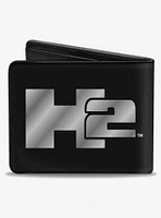 H2 Logo CenteBifold Wallet