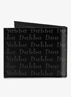 The Flintstones FYabba Dabba Doo Pose Canvas Bifold Wallet