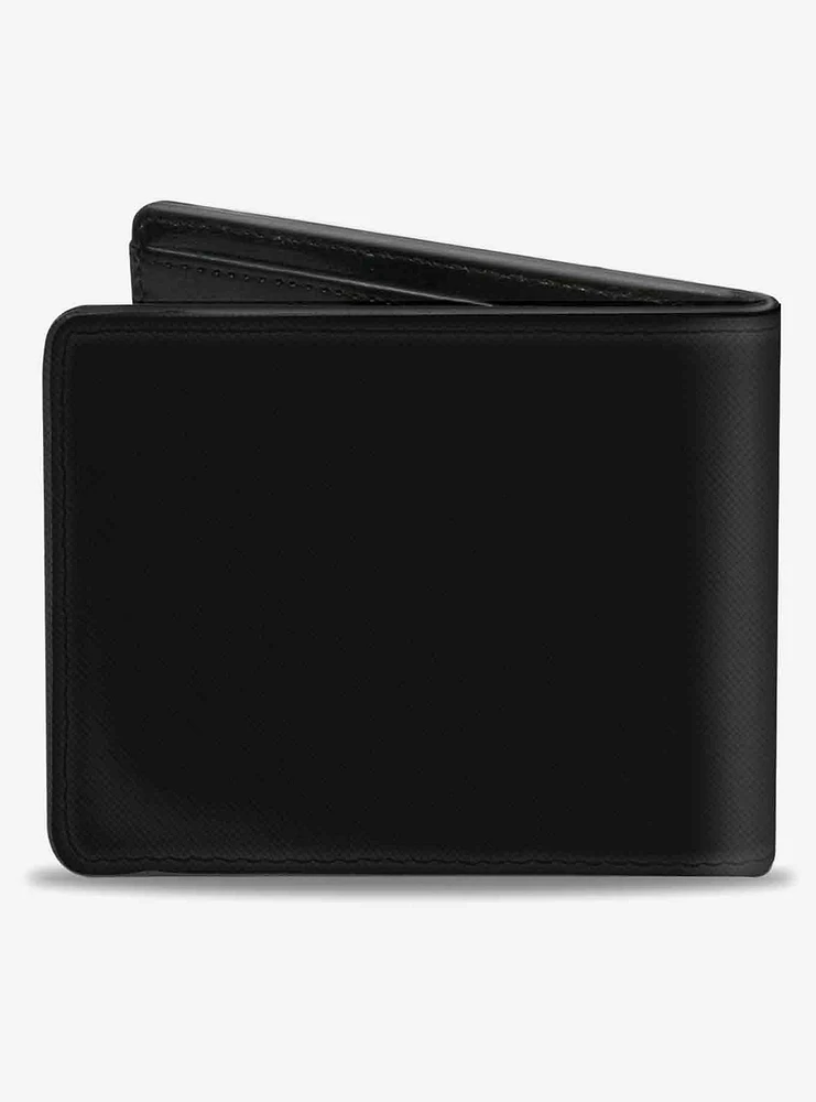 Charger Script Emblem Corner Fade Bifold Wallet
