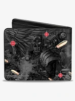DC Comics Deadshot JLA Issue 7.1 Point and Shoot Cover Targets Bullets Bifold Wallet