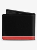 Dodge Challenger R T Emblem Stripe Bifold Wallet