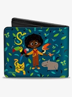 Disney Encanto Antonio and Animals Pose Bifold Wallet