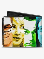 The Big Bang Theory Characters Panels Bifold Wallet