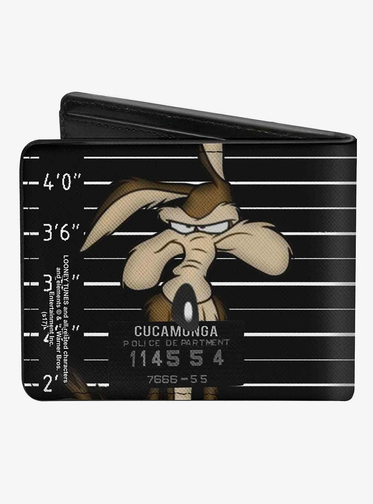 Looney Tunes Wile E Coyote Cucamonga Mug Shot Bifold Wallet