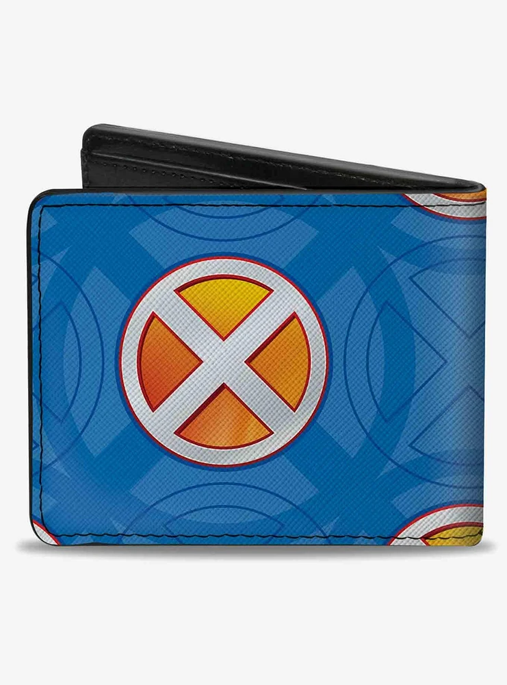 Marvel X-Men Professor X and Character Poses and Logo Bifold Wallet
