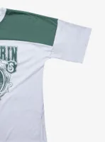 Harry Potter Slytherin Color Block Varsity T-Shirt - BoxLunch Exclusive