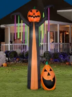 Fire And Ice Frightening Pumpkin Projection Airblown
