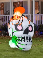 Skull With Spiders Airblown
