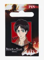 Attack on Titan Eren Jaegar Portrait Enamel Pin - BoxLunch Exclusive