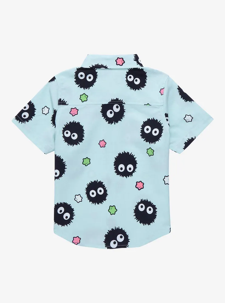 Our Universe Studio Ghibli Spirited Away Soot Sprite Allover Print Toddler Woven Button-Up - BoxLunch Exclusive