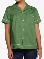 The Twilight Saga Bella Green Girls Woven Button-Up