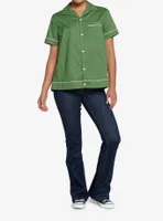 The Twilight Saga Bella Green Girls Woven Button-Up